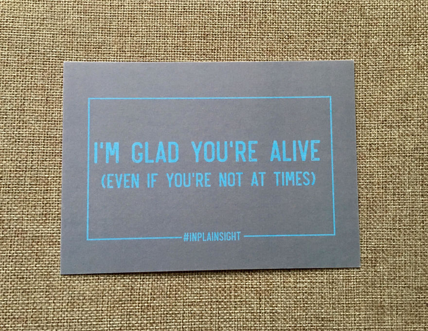 Someone Created Postcards To Try And Save Lives Suffering From Mental Illnesses