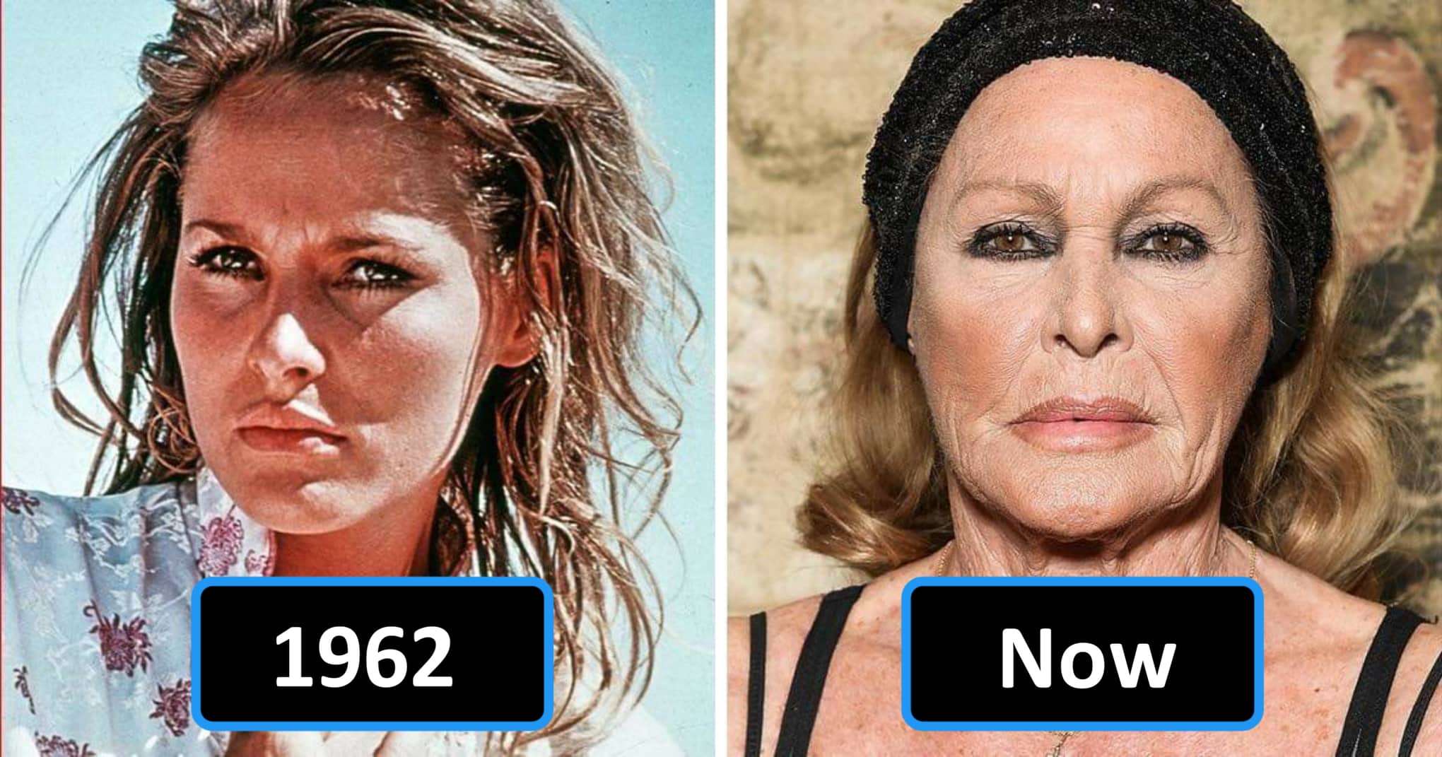 Bond girls then and now