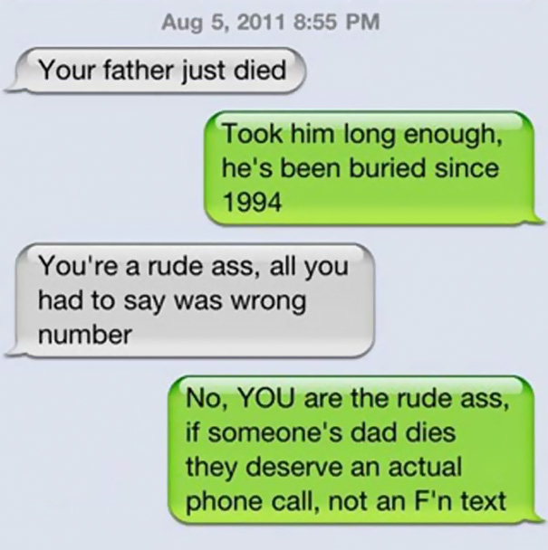 wrong number texts