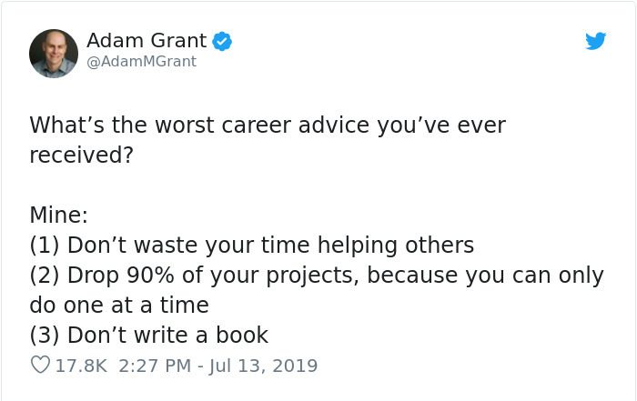 worst career advice