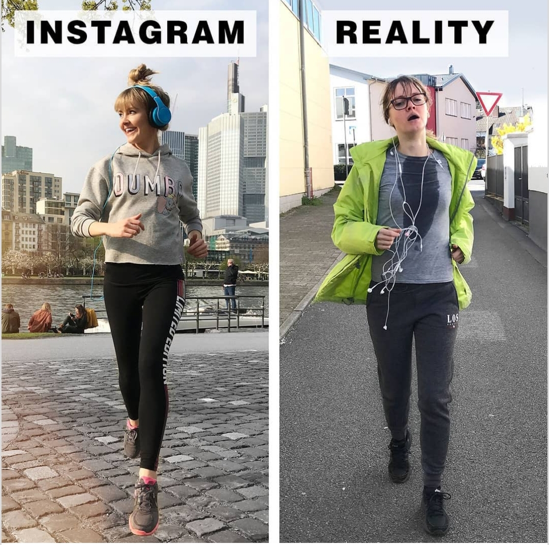 Instagram vs reality