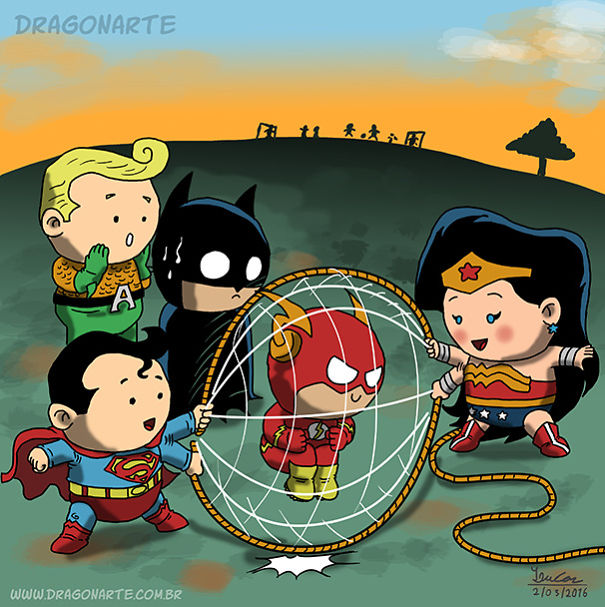 superheroes as kids