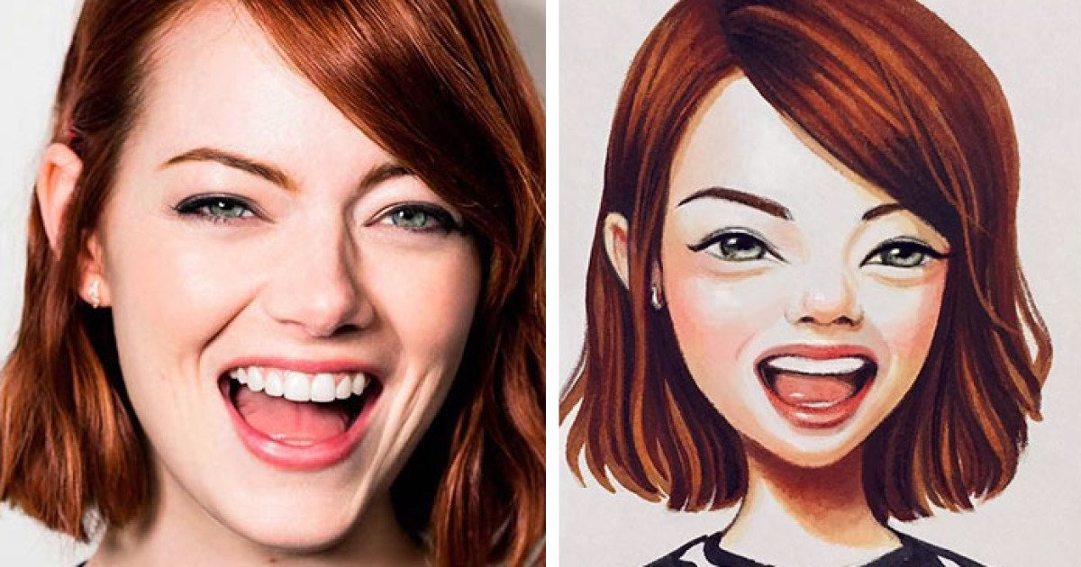 Russian Artists Draw Famous People As Cartoons And It's Adorable.